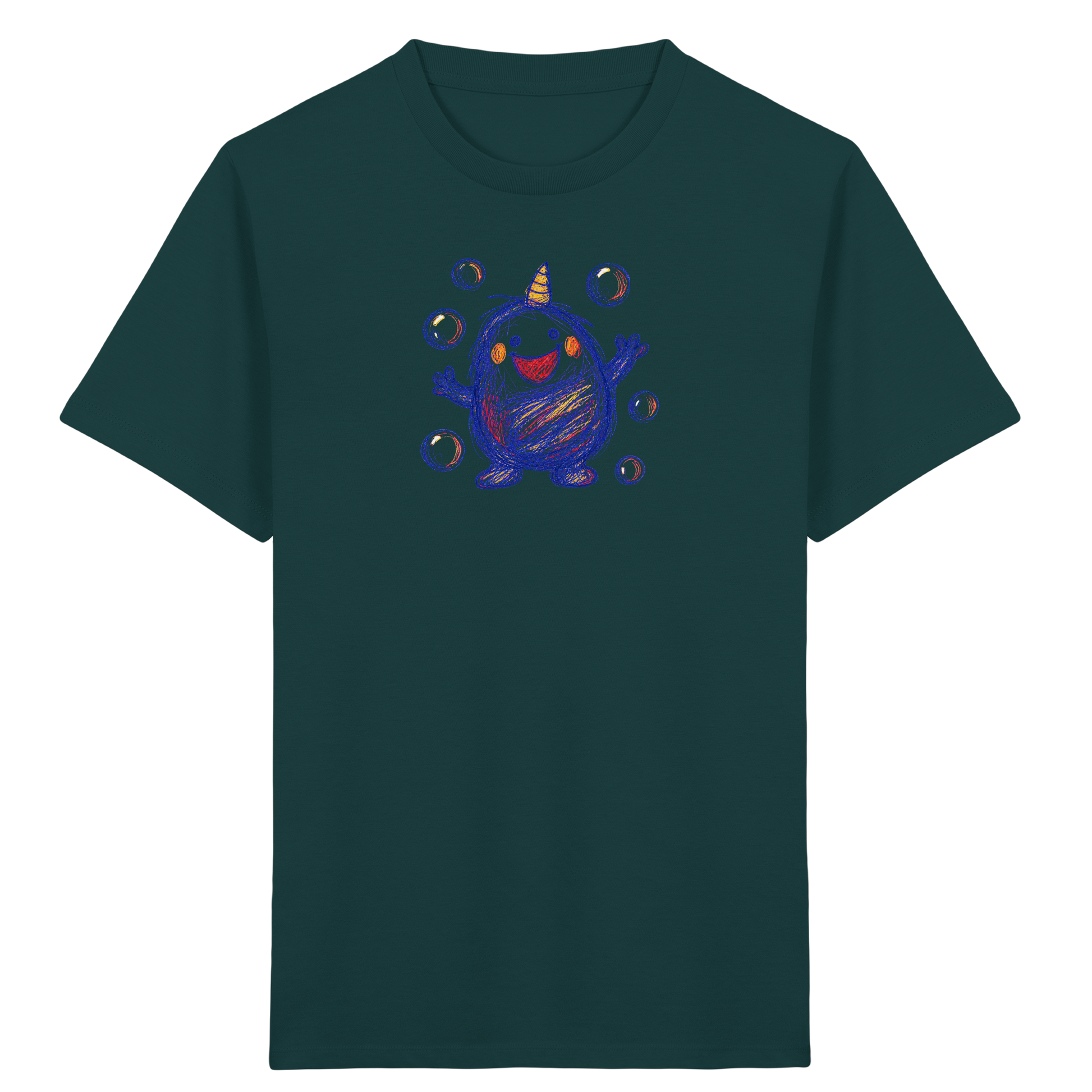 Seifenblasenmumpf mit Horn - Kinder Bio T-Shirt