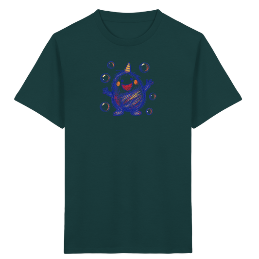 Seifenblasenmumpf mit Horn - Kinder Bio T-Shirt