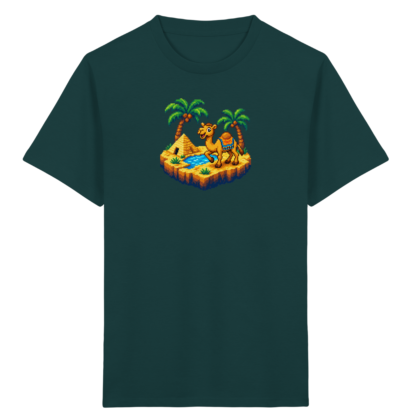 Verspieltes Pixel-Art Kamel Kinder T-Shirt - Kinder Bio T-Shirt