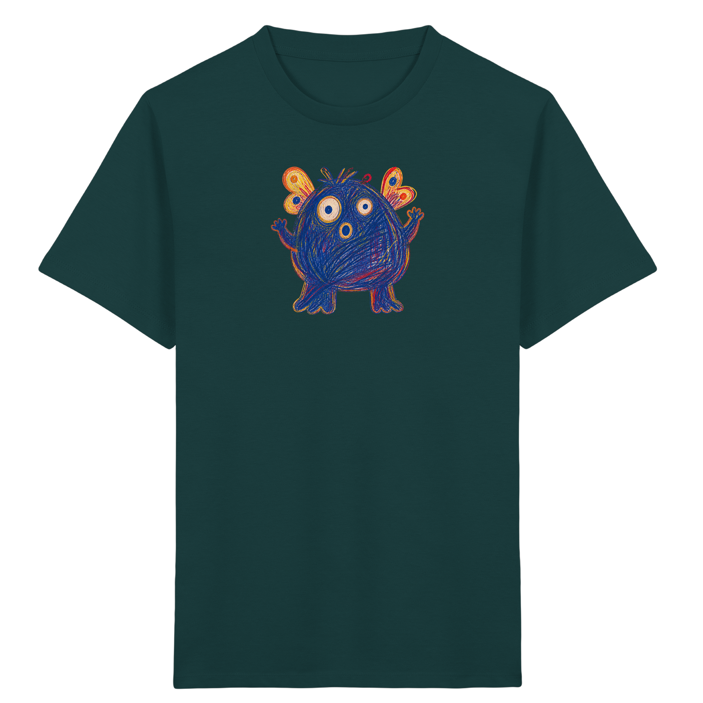Flatterflauschi mit kleinen Flügeln - Kinder Bio T-Shirt