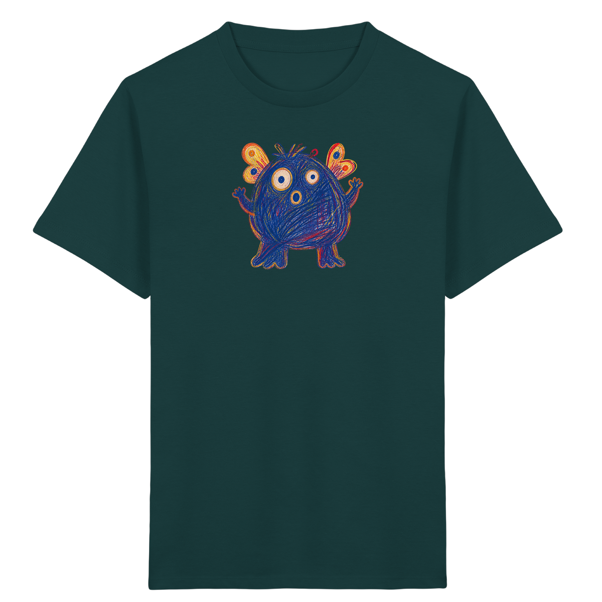 Flatterflauschi mit kleinen Flügeln - Kinder Bio T-Shirt