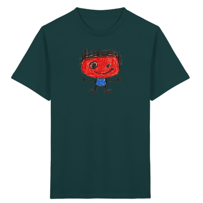 Kritzelkopf mit Bürstenhaar - Kinder Bio T-Shirt