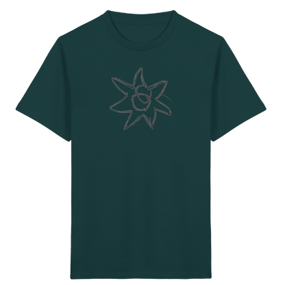 Kohlegrauer Wackelstern für Kinder - Kinder Bio T-Shirt