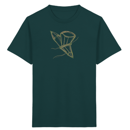 Waldgrüne Bleistift-Schultüte - Kinder Bio T-Shirt