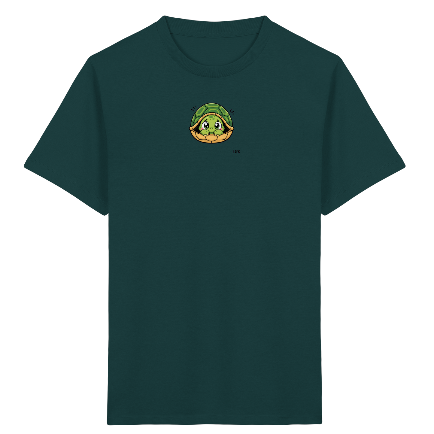 Schüchterne Schildkröte: Kuscheliges T-Shirt für Kinder - Kinder Bio T-Shirt