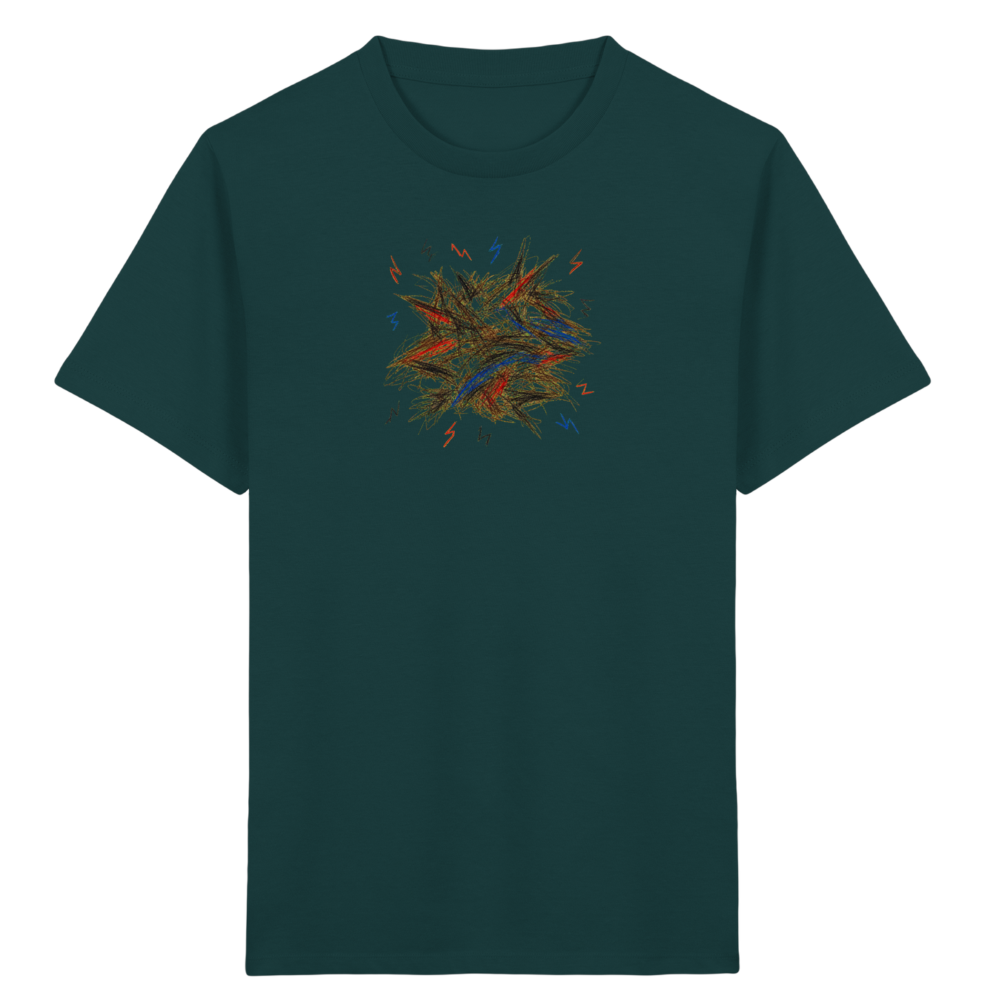 Wildes Energie T-Shirt mit Blitzen - Kinder Bio T-Shirt
