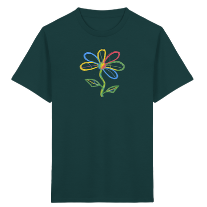 Bunte Punktblume Kinder T-Shirt - Kinder Bio T-Shirt