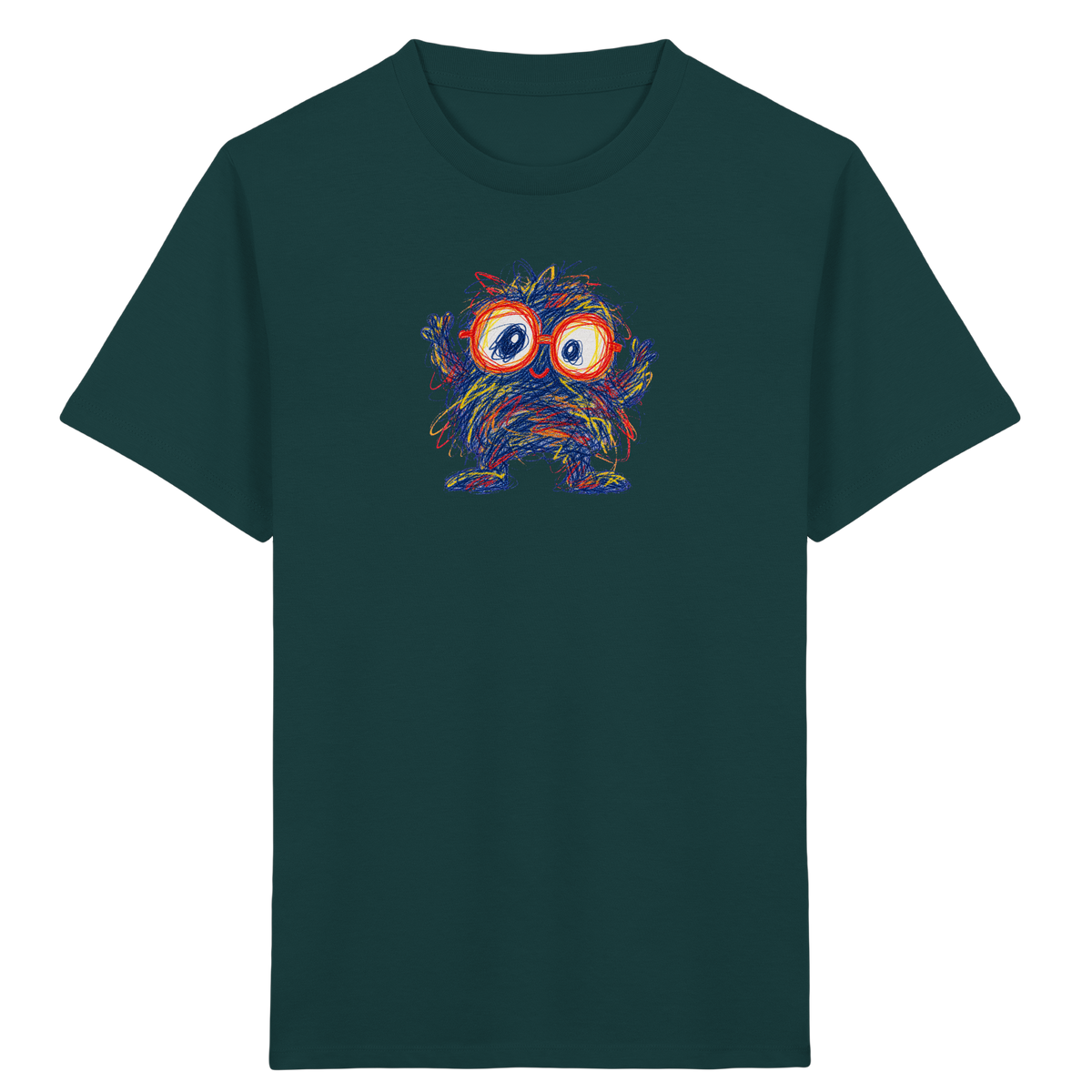 Brillenknäuel Kritzelmonster Shirt - Kinder Bio T-Shirt