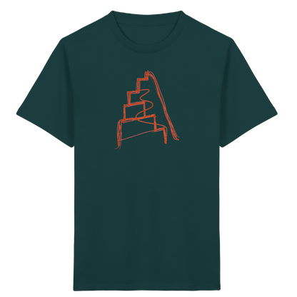 Rostbraune Wackeltreppe für Kinder - Kinder Bio T-Shirt