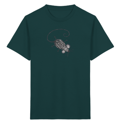 Maus von oben Kinderzeichnung - Kinder Bio T-Shirt