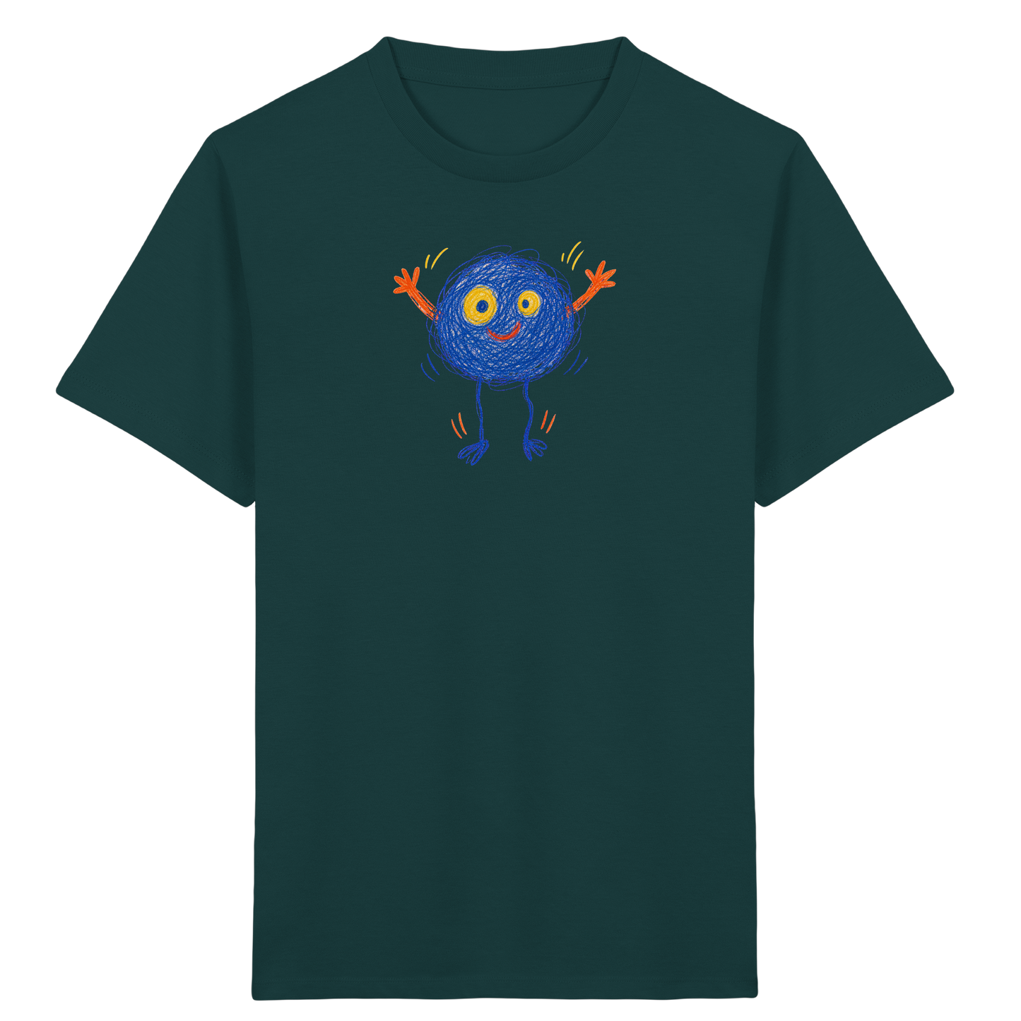 Hüpfkugel Kritzelmonster Kinder T-Shirt - Kinder Bio T-Shirt