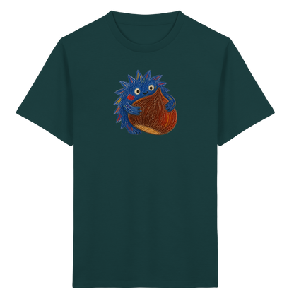 Kastanienknirps umarmt Kastanie - Kinder Bio T-Shirt