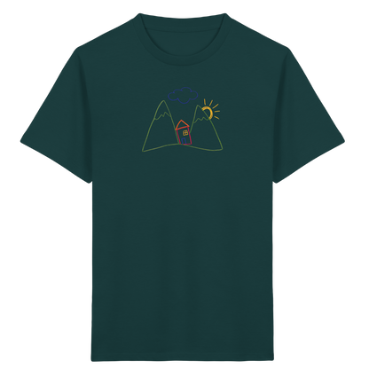 Fröhliches Bergpanorama Kinder T-Shirt - Kinder Bio T-Shirt