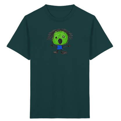 Kritzelkopf beim Staunen - Kinder Bio T-Shirt