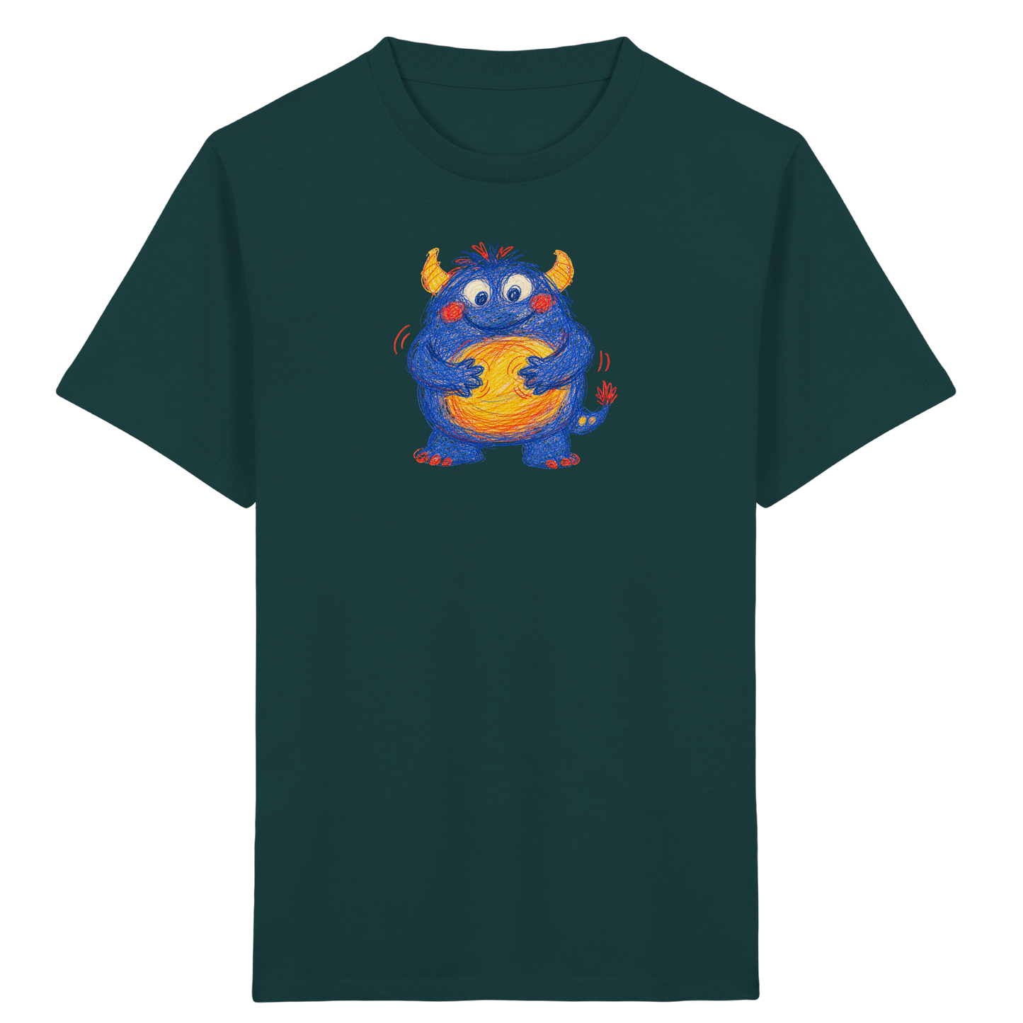 Bauchklopfer Monster Kinder Shirt - Kinder Bio T-Shirt