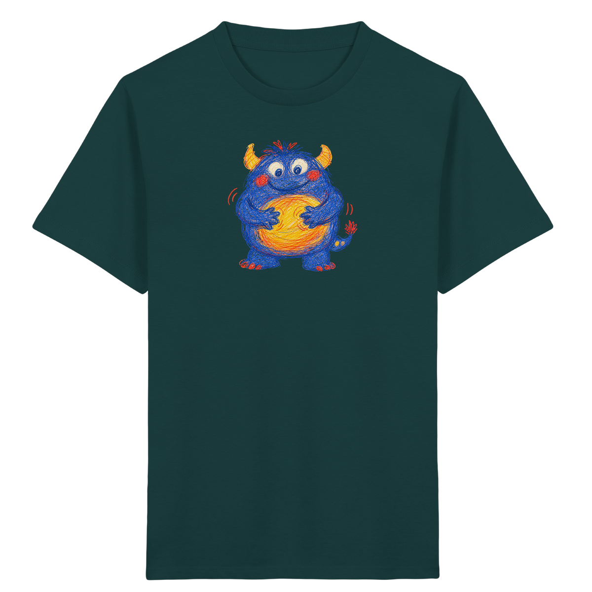 Bauchklopfer Monster Kinder Shirt - Kinder Bio T-Shirt