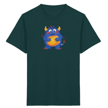 Bauchklopfer Monster Kinder Shirt - Kinder Bio T-Shirt