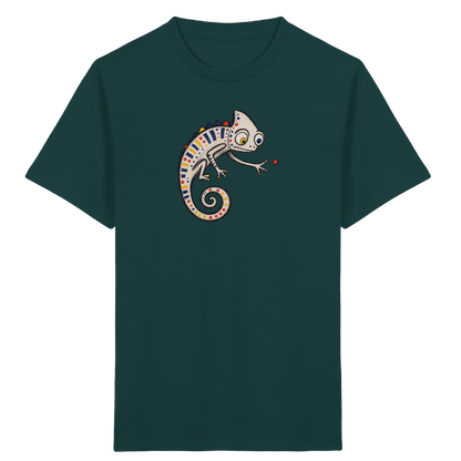 Verspieltes Chamäleon Kinder T-Shirt bunt - Kinder Bio T-Shirt