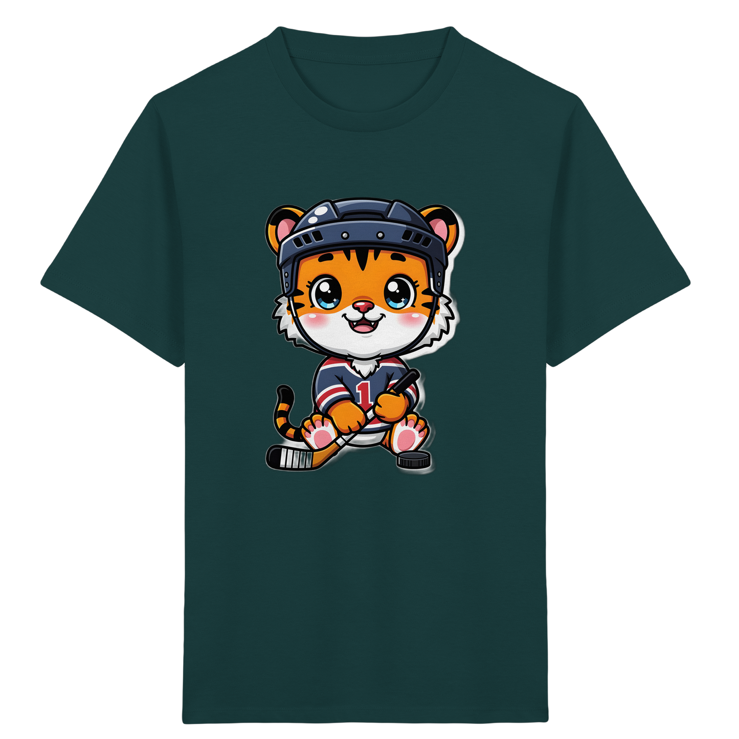 Eishockey Tiger: Cooles Kinder T-Shirt