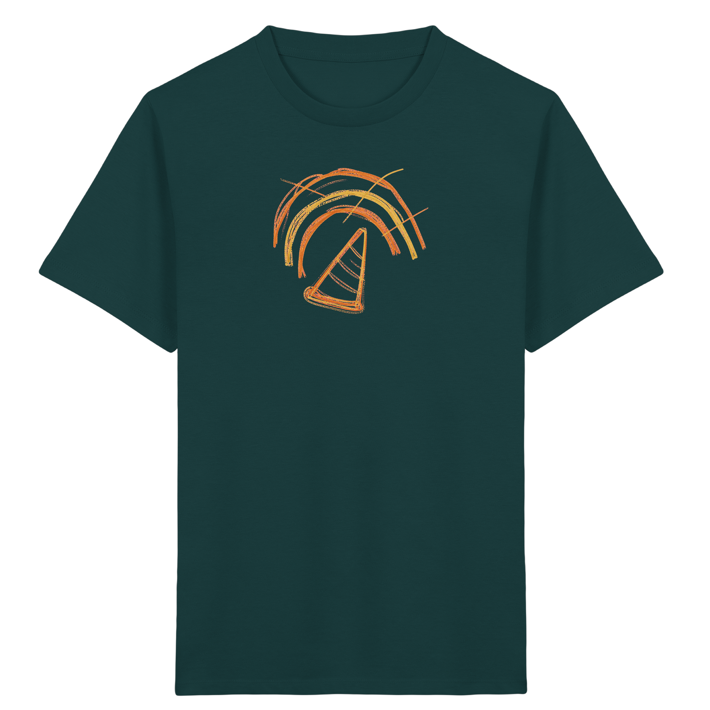Wackelregenbogen mit Schultüte - Kinder Bio T-Shirt