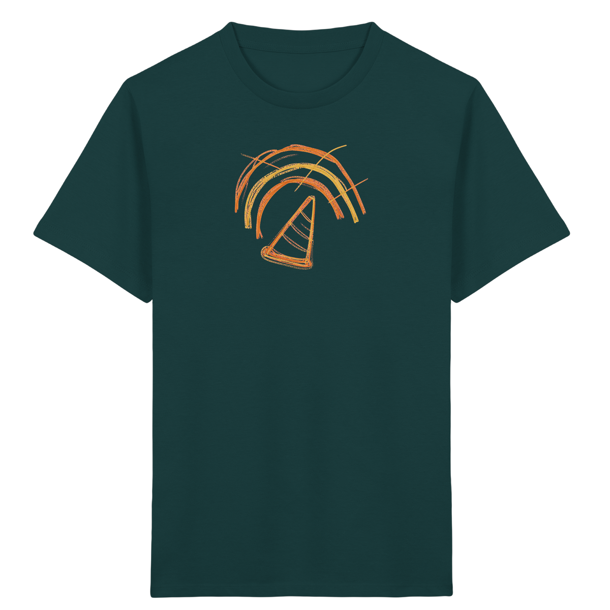 Wackelregenbogen mit Schultüte - Kinder Bio T-Shirt