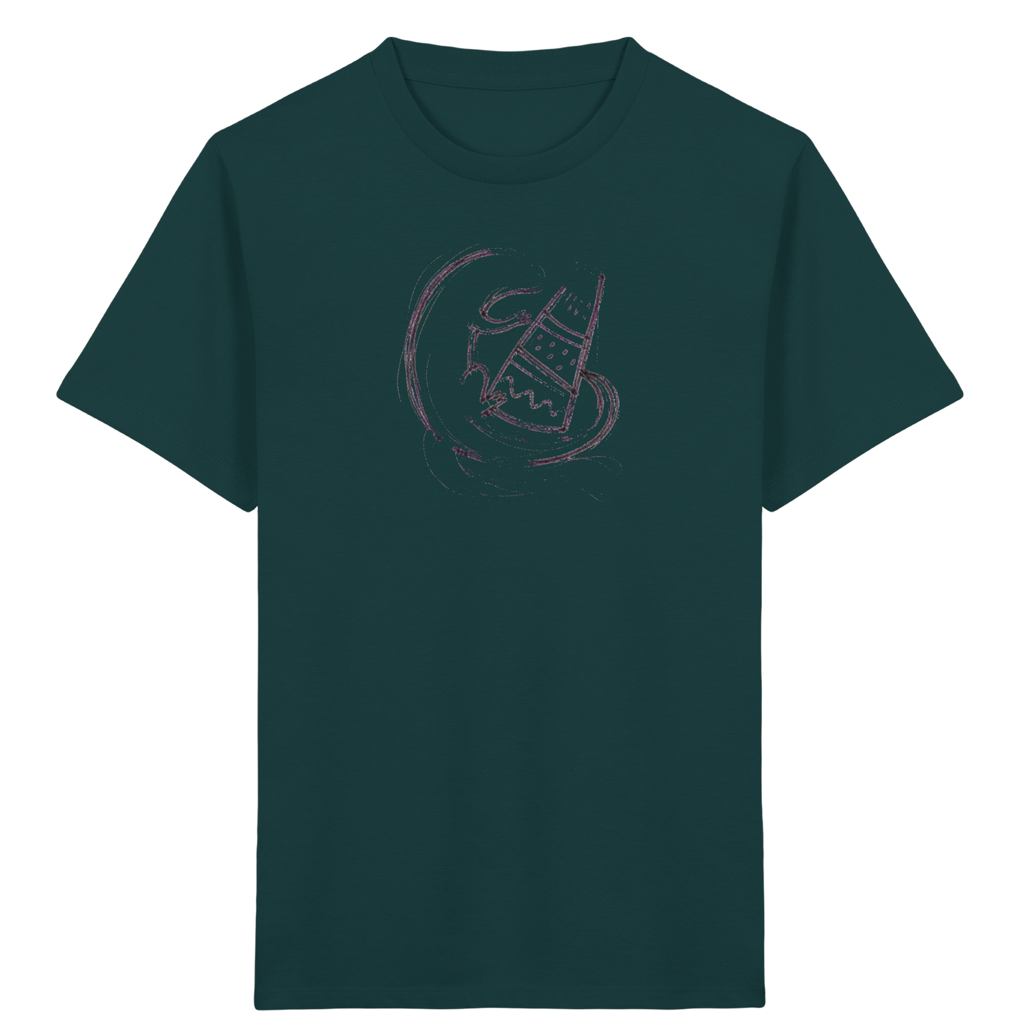 Otter mit grauer Schultüte - Kinder Bio T-Shirt
