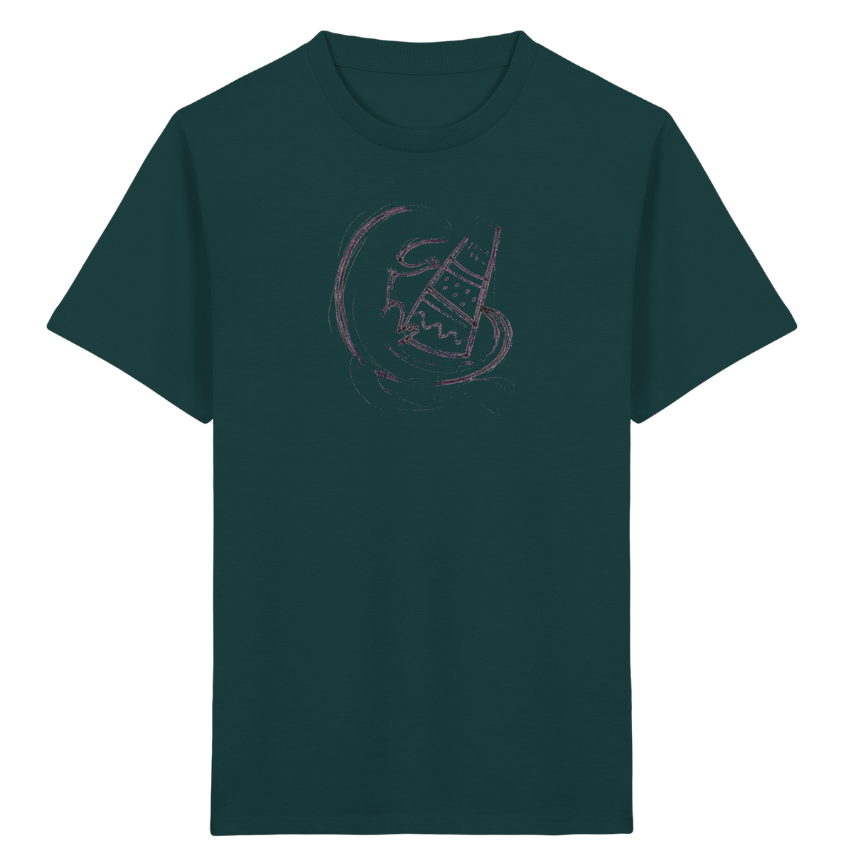 Otter mit grauer Schultüte - Kinder Bio T-Shirt