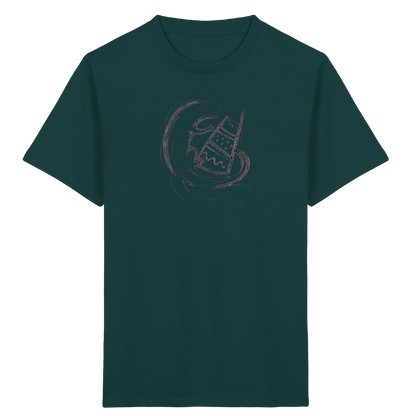 Otter mit grauer Schultüte - Kinder Bio T-Shirt