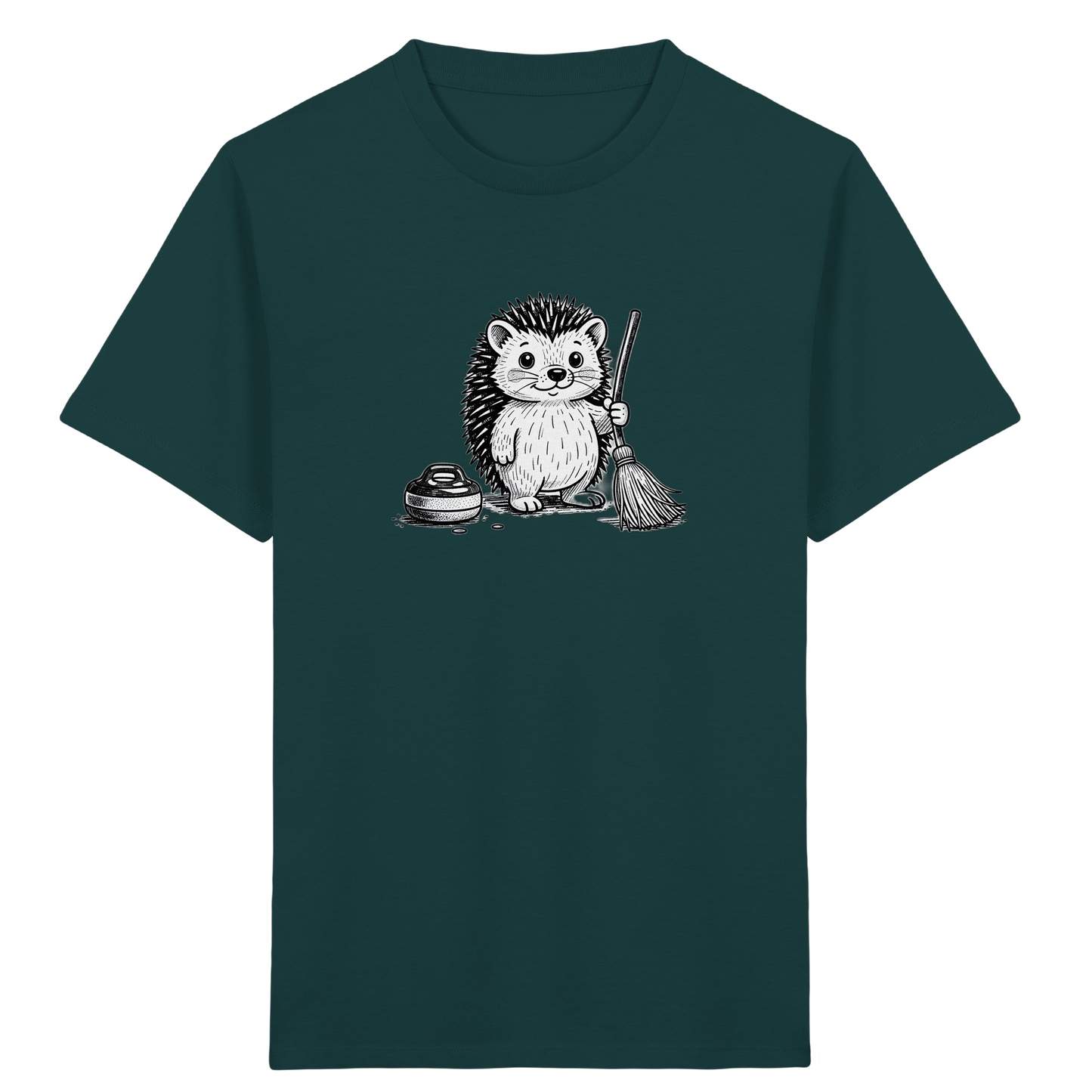Igel beim Curling: Kinder T-Shirt - Kinder Bio T-Shirt