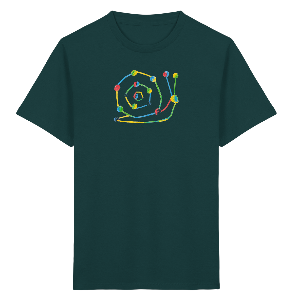 Farbpunkt Schnecke Kinder Shirt - Kinder Bio T-Shirt