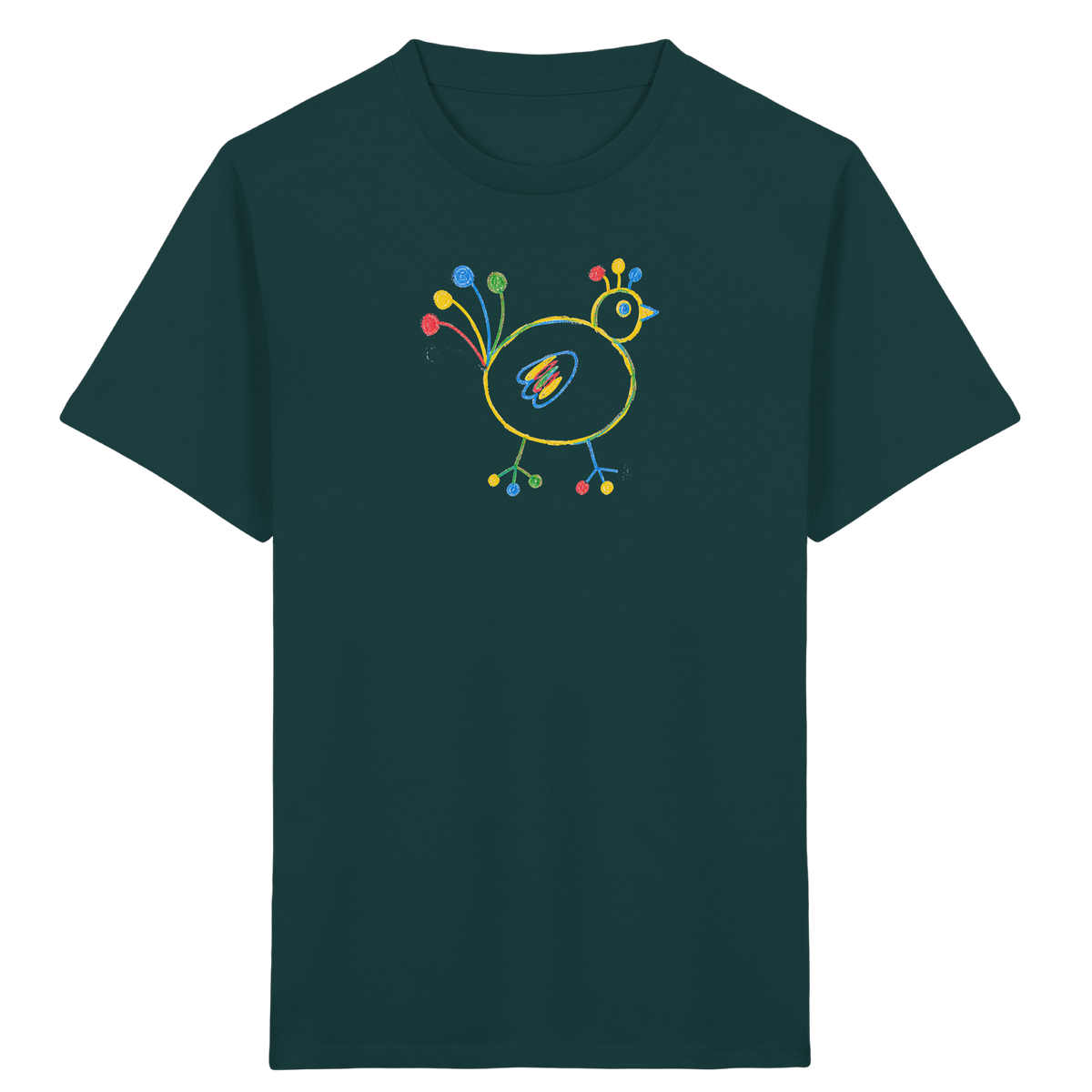Farbpunkt-Huhn für Kinder - Kinder Bio T-Shirt