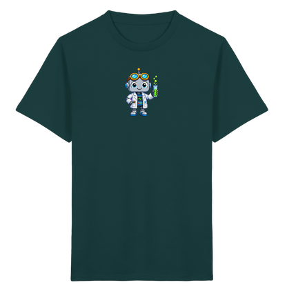 Pixel Roboter Wissenschaftler: Fröhliches Kinder T-Shirt - Kinder T-Shirt