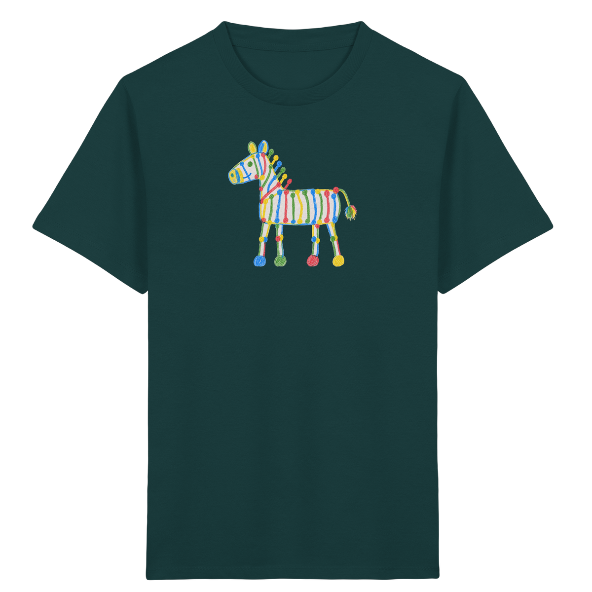 Farbpunkt Zebra für Kinder - Kinder Bio T-Shirt