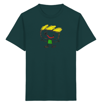Kritzelkopf mit Windhaar - Kinder Bio T-Shirt