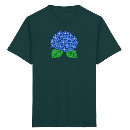 Kritzel Hortensie Kinder Shirt - Kinder Bio T-Shirt