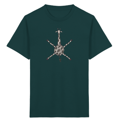 Giraffe von oben gezeichnet - Kinder Bio T-Shirt