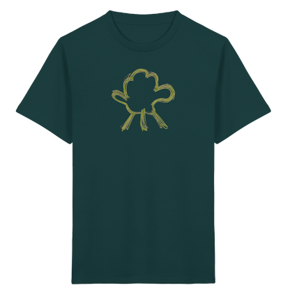 Olivgrüne Wolkenfigur Kinder Shirt - Kinder Bio T-Shirt
