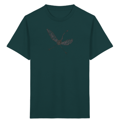 Kranich von oben - Kinder Bio T-Shirt