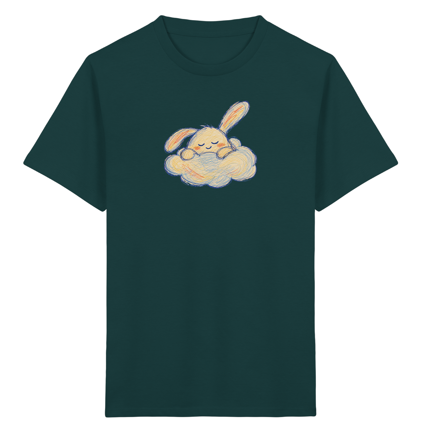 Schlafmonster im weichen Wolkenbett - Kinder Bio T-Shirt