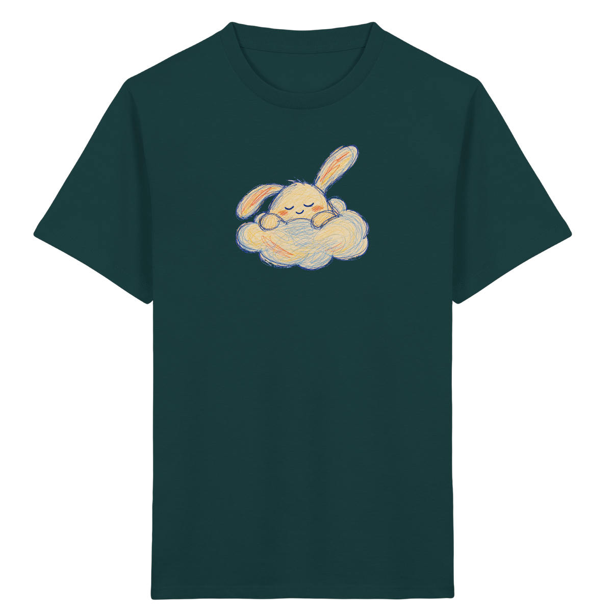 Schlafmonster im weichen Wolkenbett - Kinder Bio T-Shirt