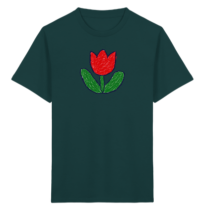Kritzel Tulpe Kinder Shirt - Kinder Bio T-Shirt
