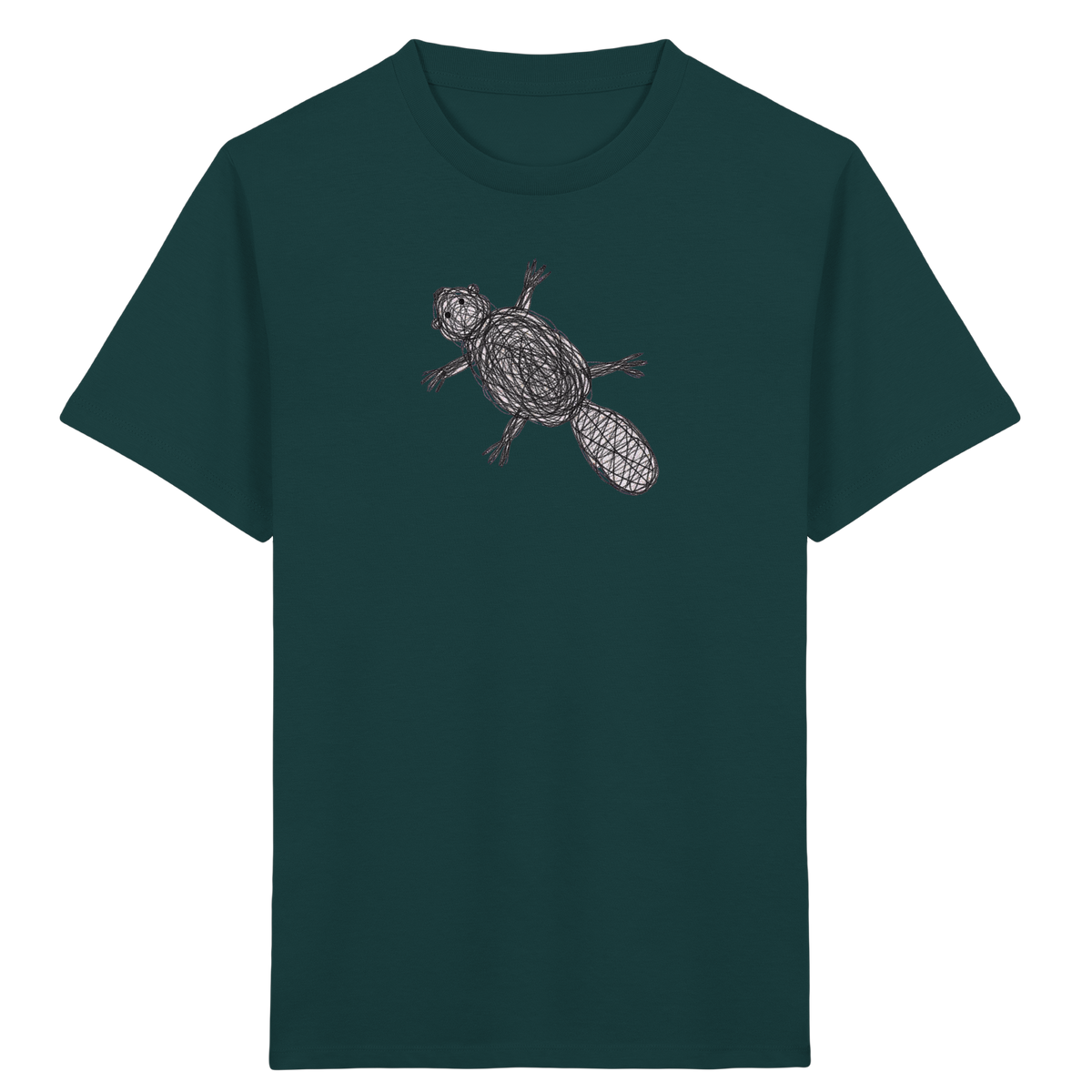 Biber von oben - Kinder Bio T-Shirt