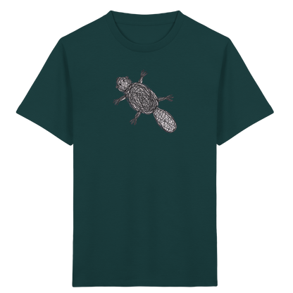 Biber von oben - Kinder Bio T-Shirt