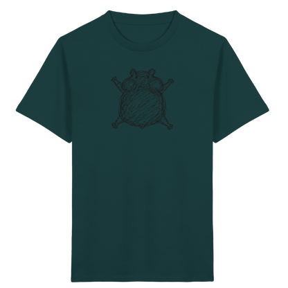 Hamster von oben gezeichnet - Kinder Bio T-Shirt