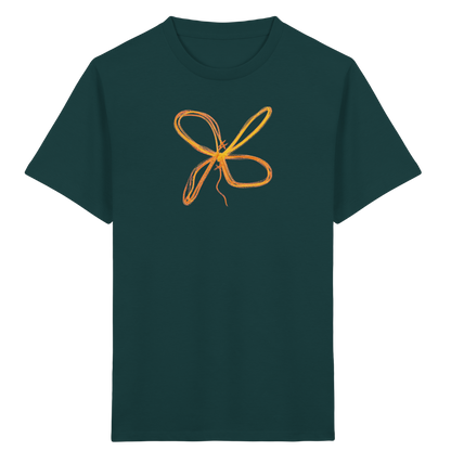 Curryfarbener Schleifenknoten für Kinder - Kinder Bio T-Shirt