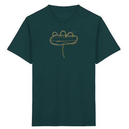 Moosgrüne Linieninsel Kinder T-Shirt - Kinder Bio T-Shirt
