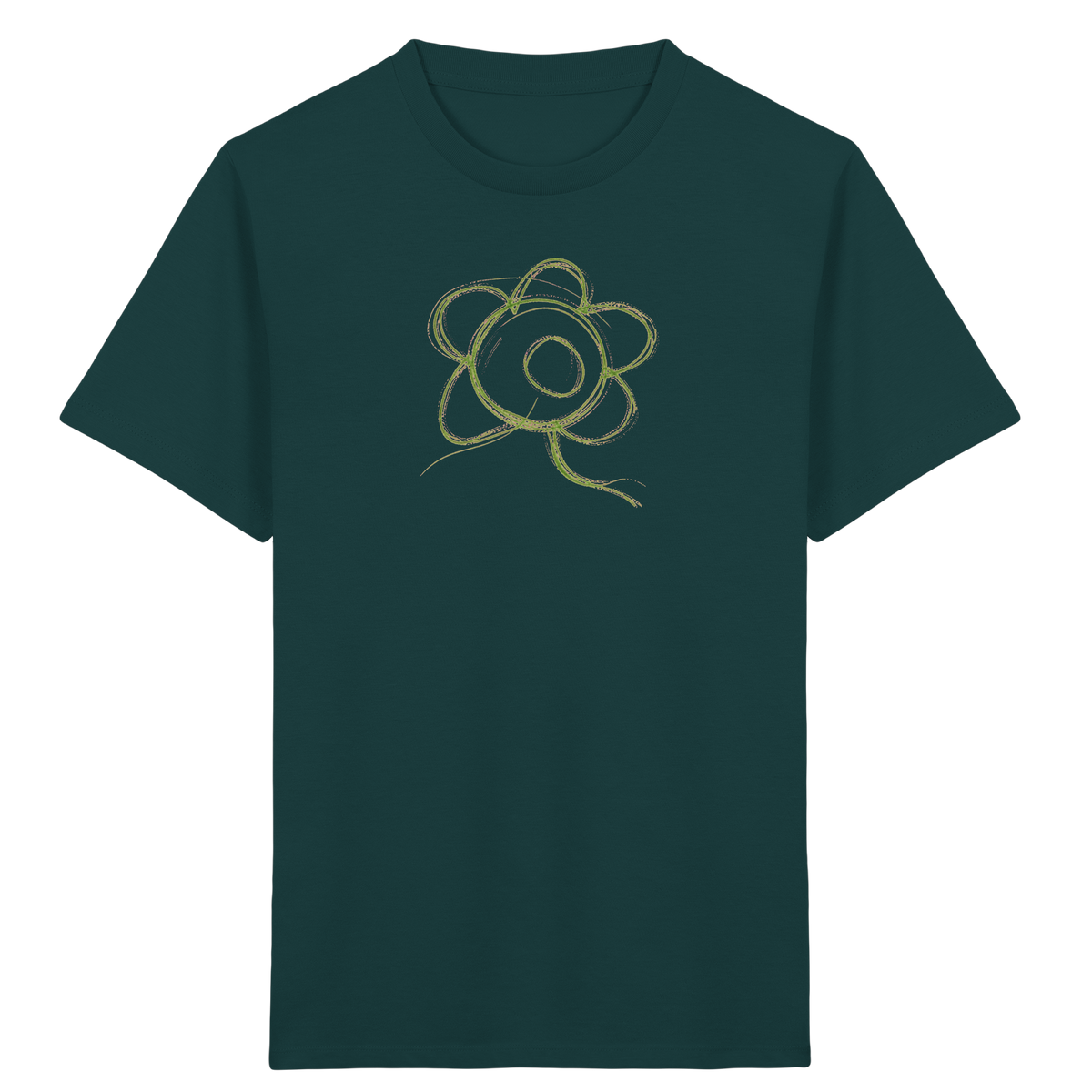 Grüner Kringelkopf für Kinder - Kinder Bio T-Shirt