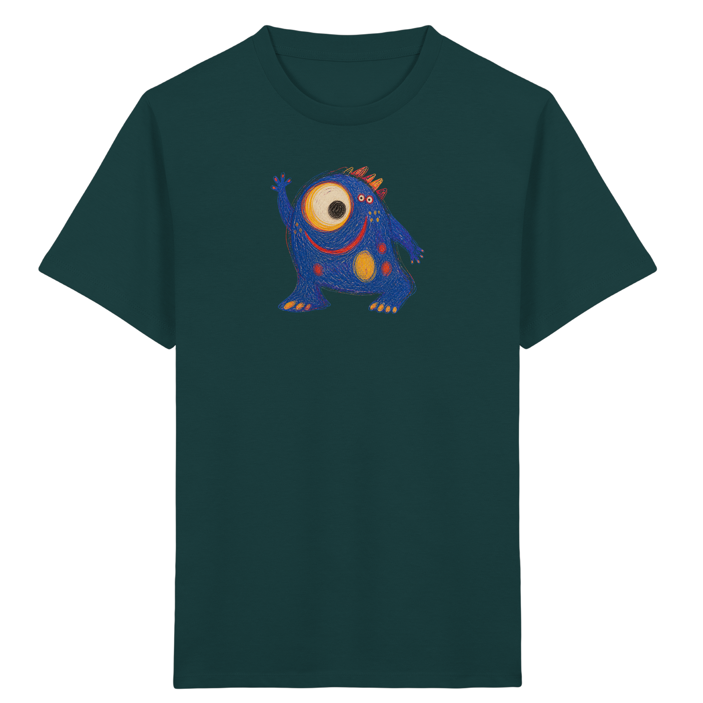 Kullerauge Kritzelmonster Kinder Shirt - Kinder Bio T-Shirt