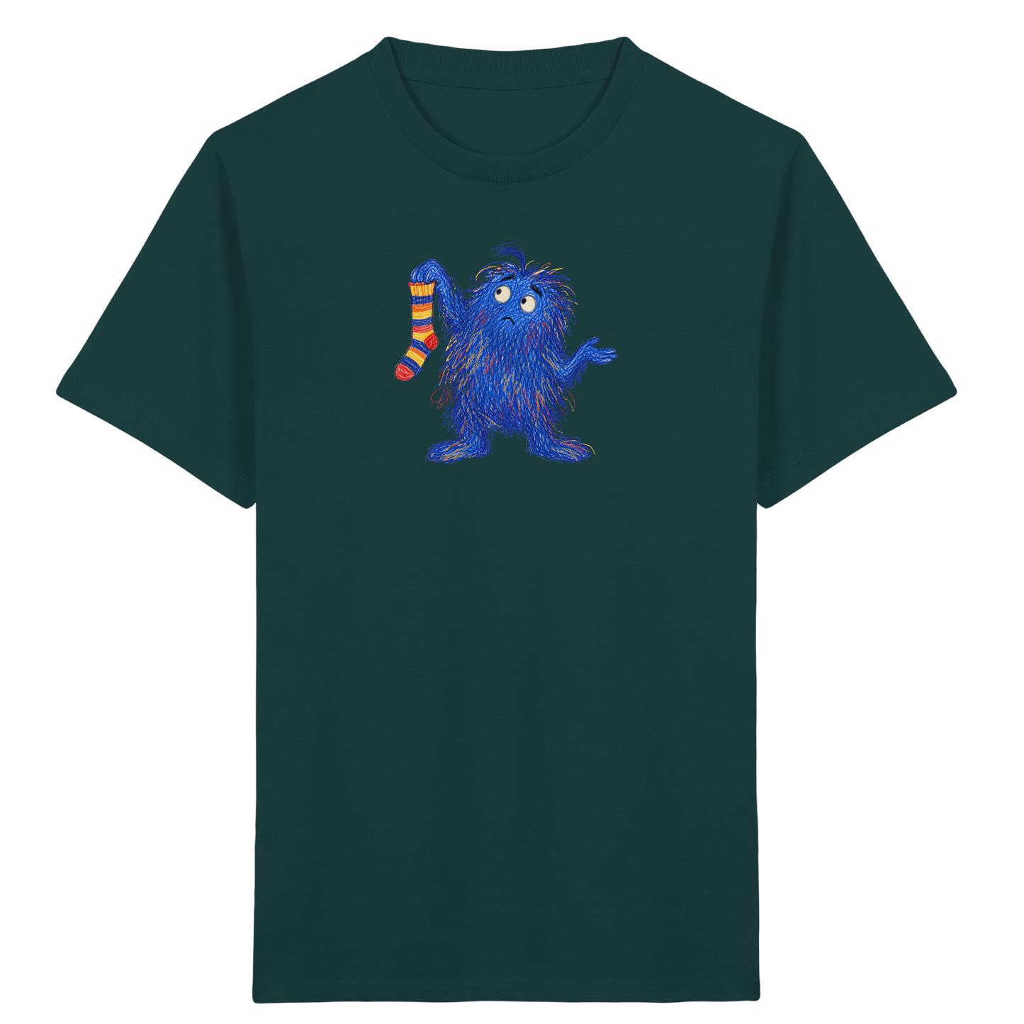 Sockensucher Monster Kinder T-Shirt - Kinder Bio T-Shirt