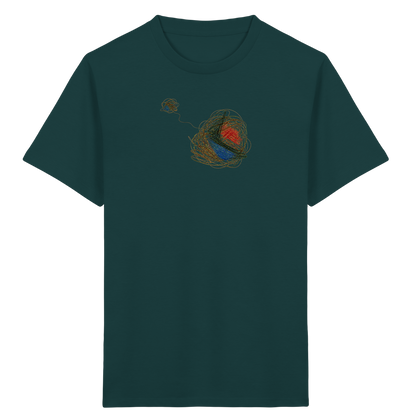 Abstraktes T-Shirt mit kunterbunten Knäueln - Kinder Bio T-Shirt